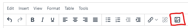 Screenshot of media library icon in menu bar