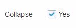 Toggle for collapsible content