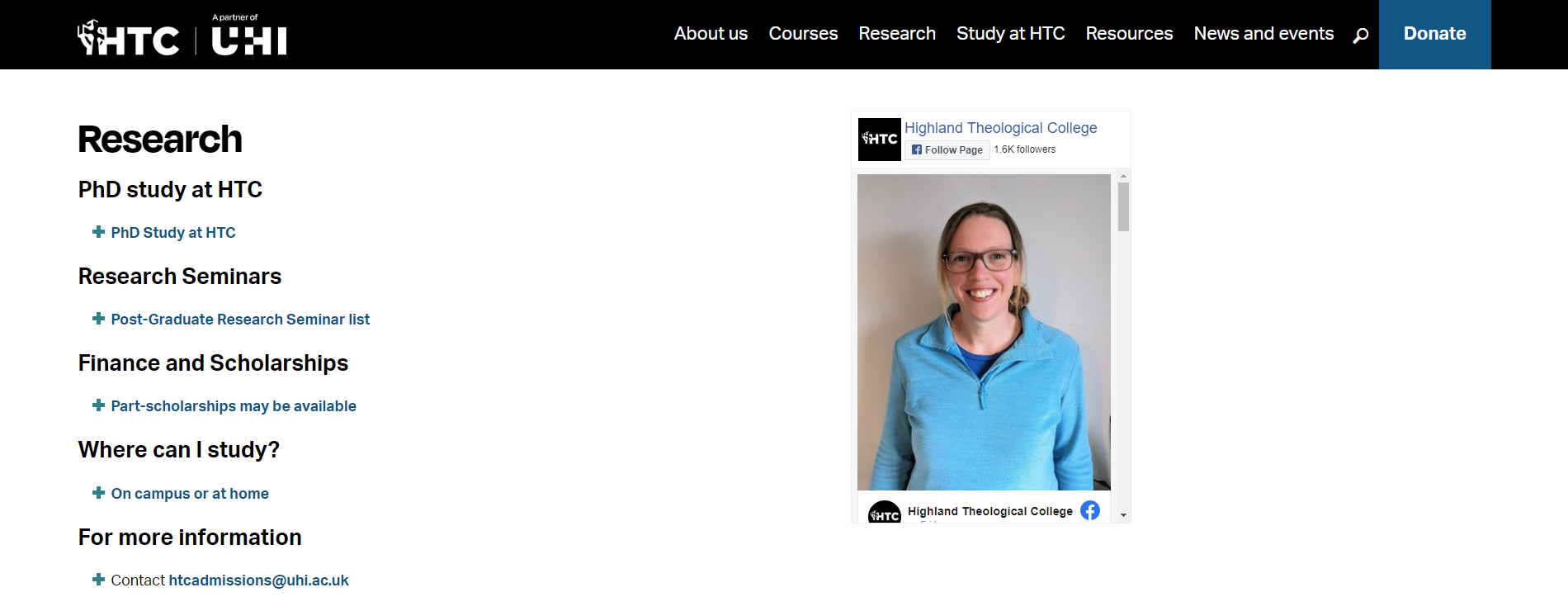 Example of head text image right using a feed