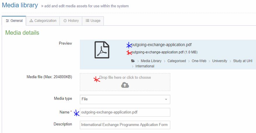 Difference between Name and Filename.