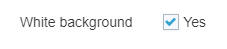 Checkbox for optional white background