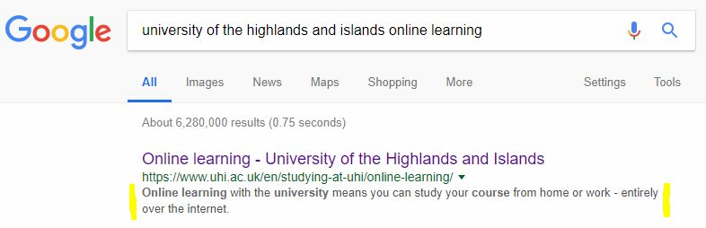 Google search