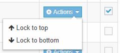 Lock to top or bottom