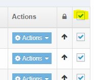 Reordering subsections - select all