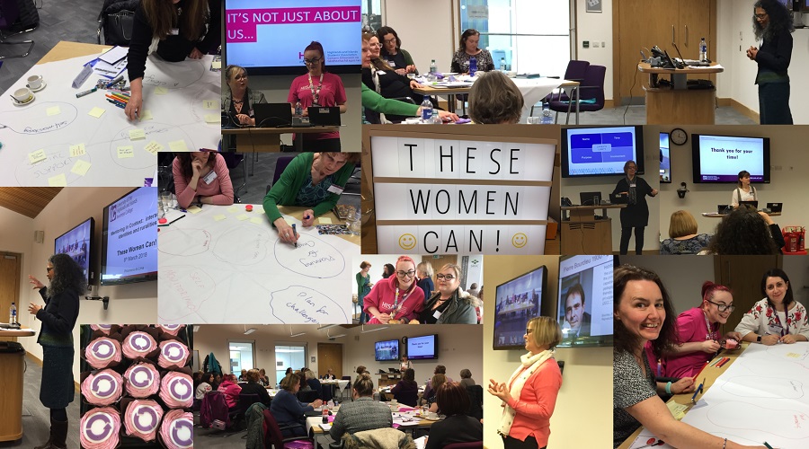 Collage of photos from These Women Can event Collage of photos from These Women Can event